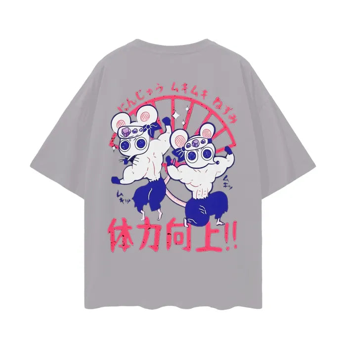 "MUSCLE MICE" - Slayer Corps Anime Oversized T-Shirts | 5 Colors