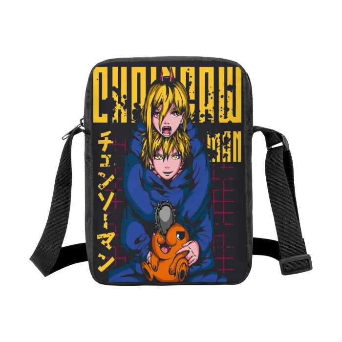Anime - Streetwear - "POWER PLAY" - Denji-Power - Chainsaw Man Anime Crossbody Bag - Alpha Weebs