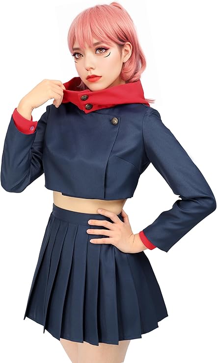 Anime - Streetwear - "CURSED HEIR" -Female Yuji Itadori - Jujutsu Kaisen Anime Cosplay Set - Alpha Weebs