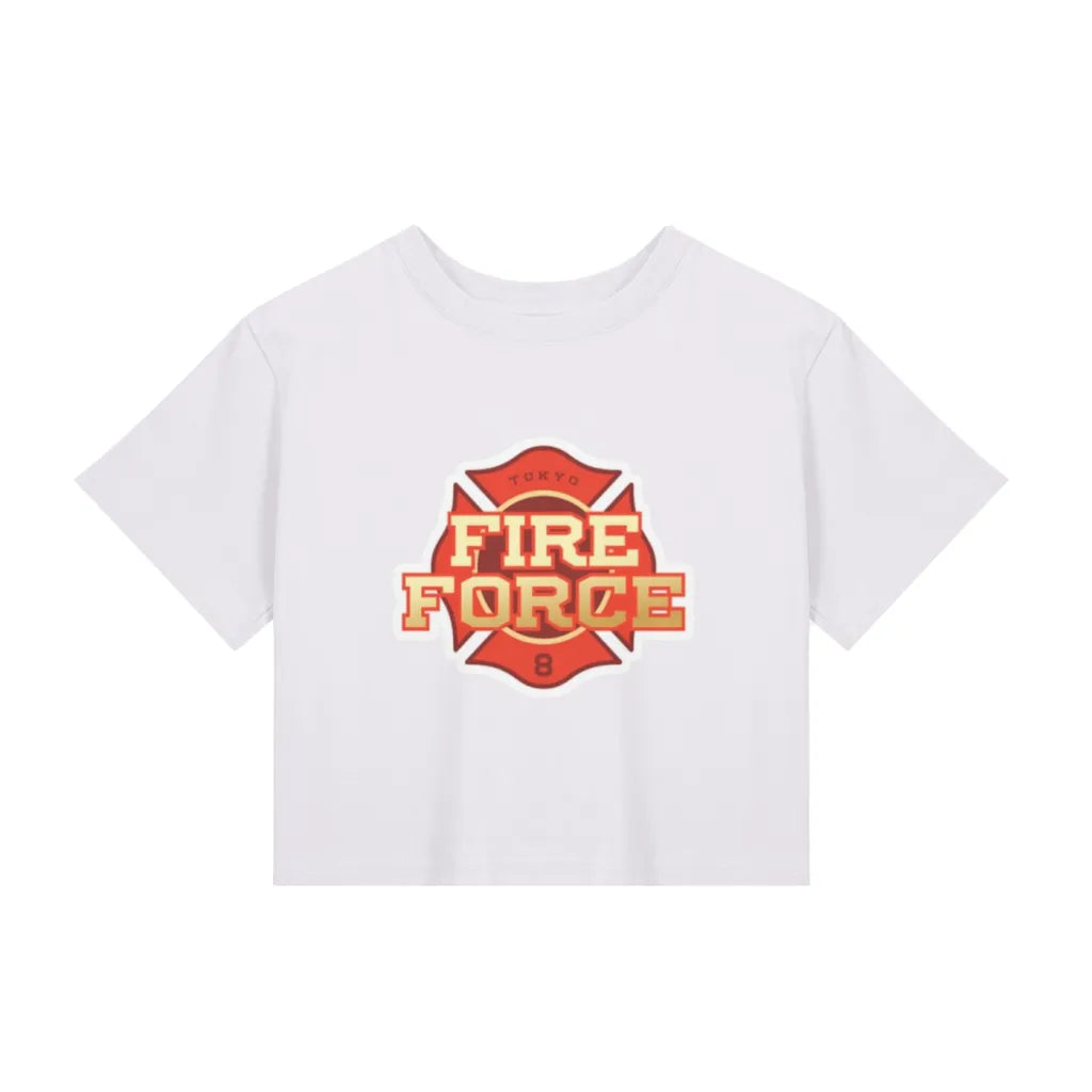 "WHY?GIVE-UP" - Shinra Kusakabe - Fire Force Anime Crop Top | 2 Colors