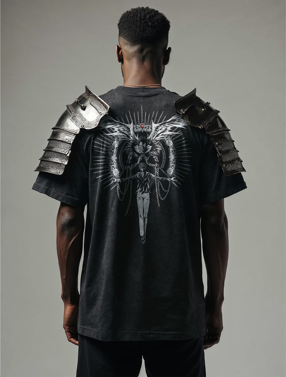 "JUDGEMENT'S GAZE" - Light Yagami - Death Note Anime Vintage / Acid Washed Oversized T-Shirts