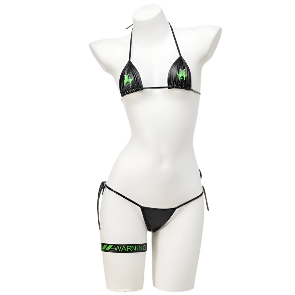 Anime - Streetwear - "WARNING" - Fire Force Anime Special Edition Bikini | 2 Options - Alpha Weebs