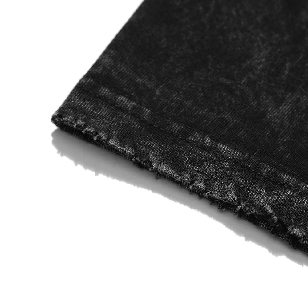 Anime - Streetwear - "DARK CONTRACT" - Light & Ryuk - Death Note Anime Vintage / Acid Washed Oversized T-shirt - Alpha Weebs