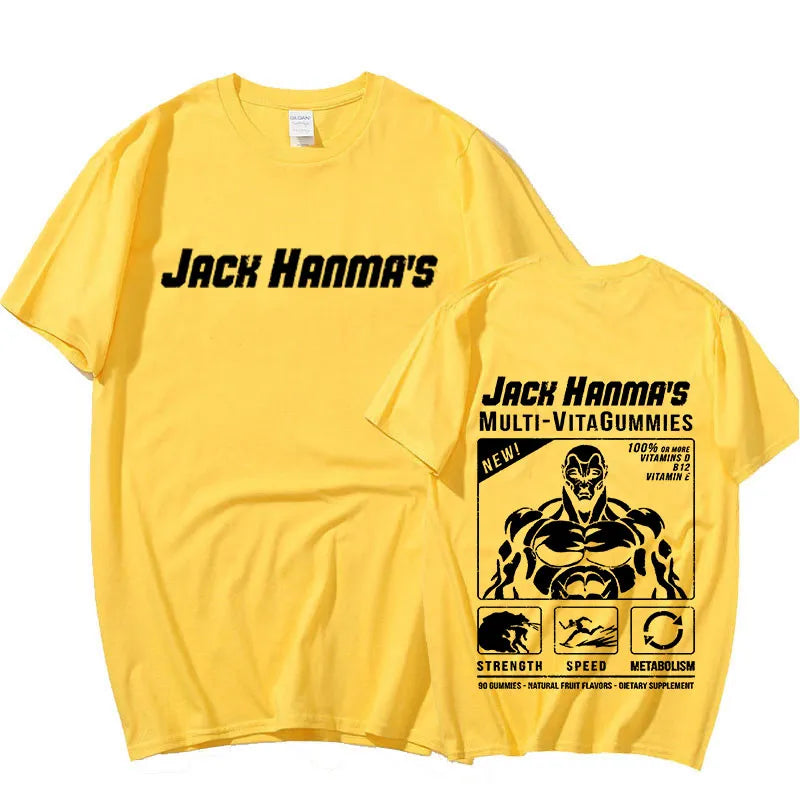 Anime - Streetwear - "ROID RAGE" - Jack Hanma - Baki Anime Oversized T-Shirts | 8 Colors - Alpha Weebs