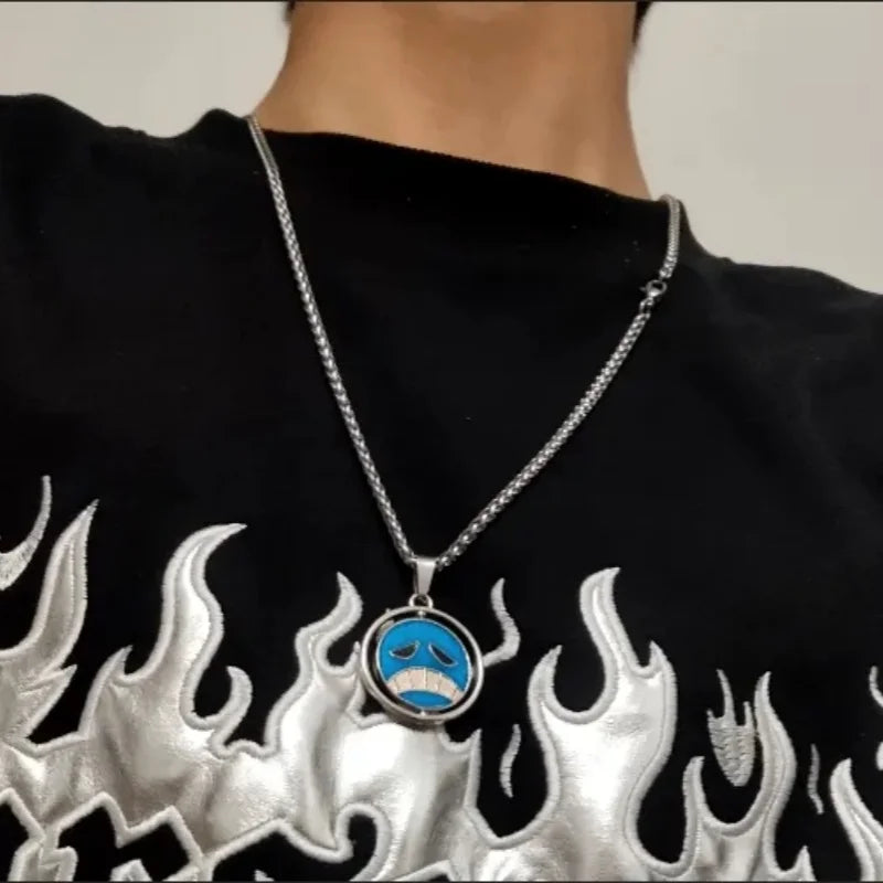 "FROWNY FACE" - Ace - OP Anime Necklace
