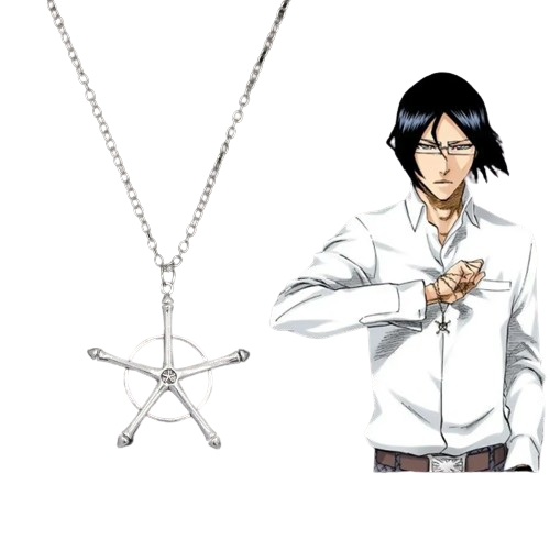 Anime - Streetwear - "DR. SOUL" - Bleach Ishida Uryuu Anime Necklace and Keychain. - Alpha Weebs