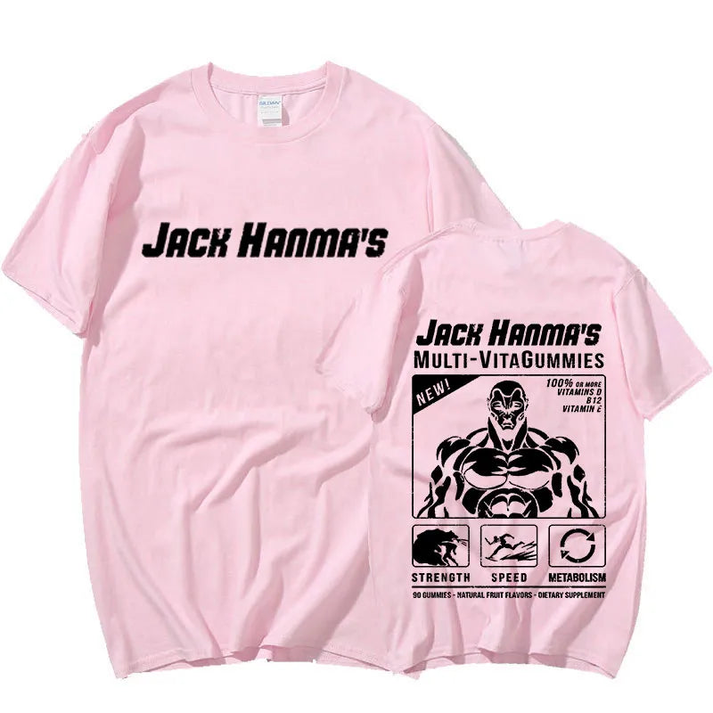 Anime - Streetwear - "ROID RAGE" - Jack Hanma - Baki Anime Oversized T-Shirts | 8 Colors - Alpha Weebs