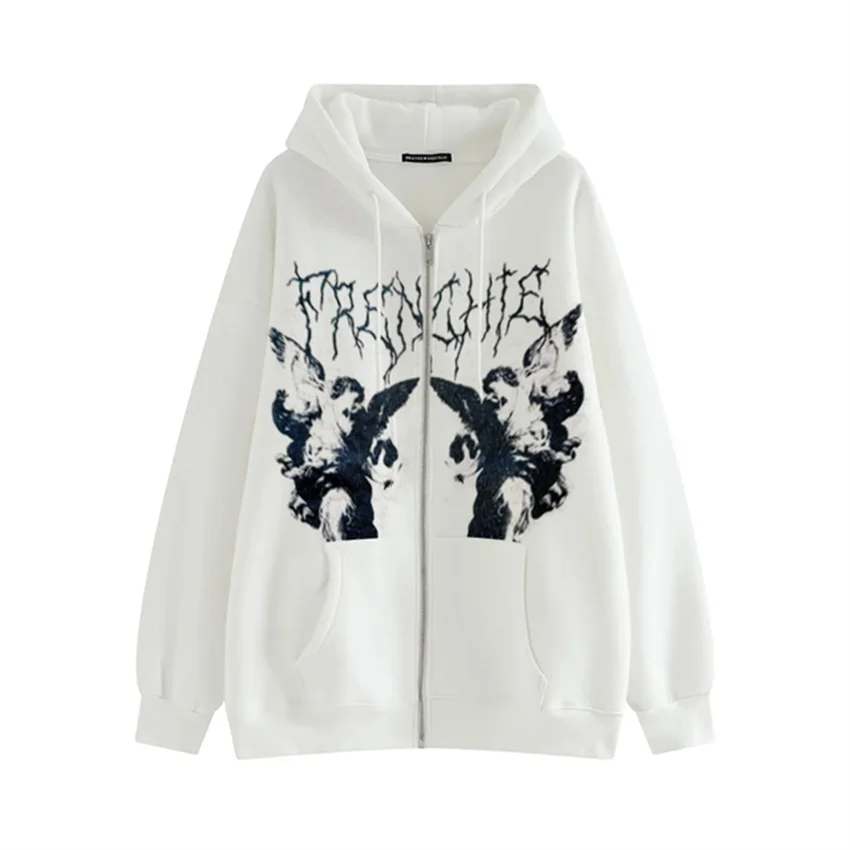 "FALLEN ANGEL" - Japanese Streetwear Anime Oversized Hoodie | 3 Colors