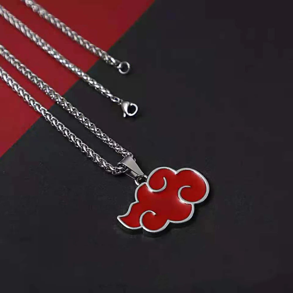 "SCARLET SKY" - Crimson Cloak - Shinobi Legend Anime Necklace