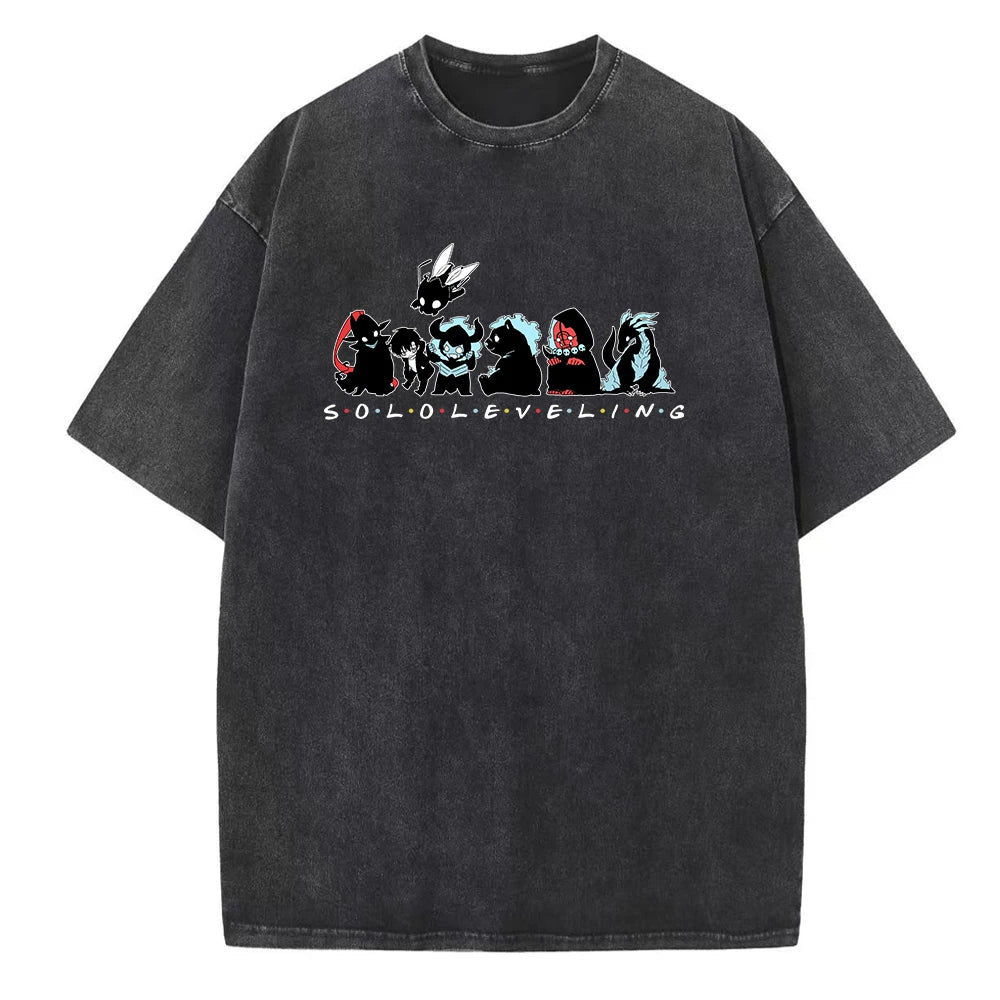 Anime - Streetwear - "SHADOW SQUAD" - Solo Leveling Anime T-Shirts | 3 Colors - Alpha Weebs