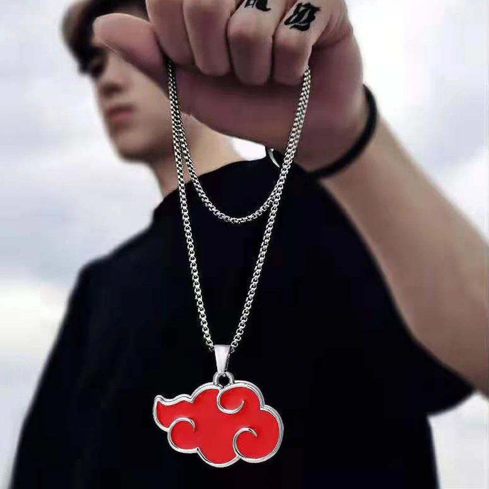 "SCARLET SKY" - Crimson Cloak - Shinobi Legend Anime Necklace