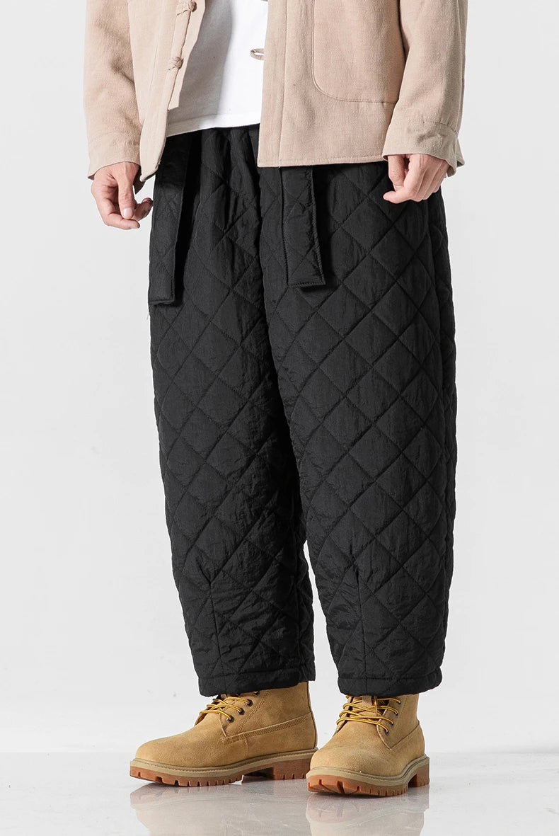 "QUILTED PANTS" - Japanese Streetwear Anime