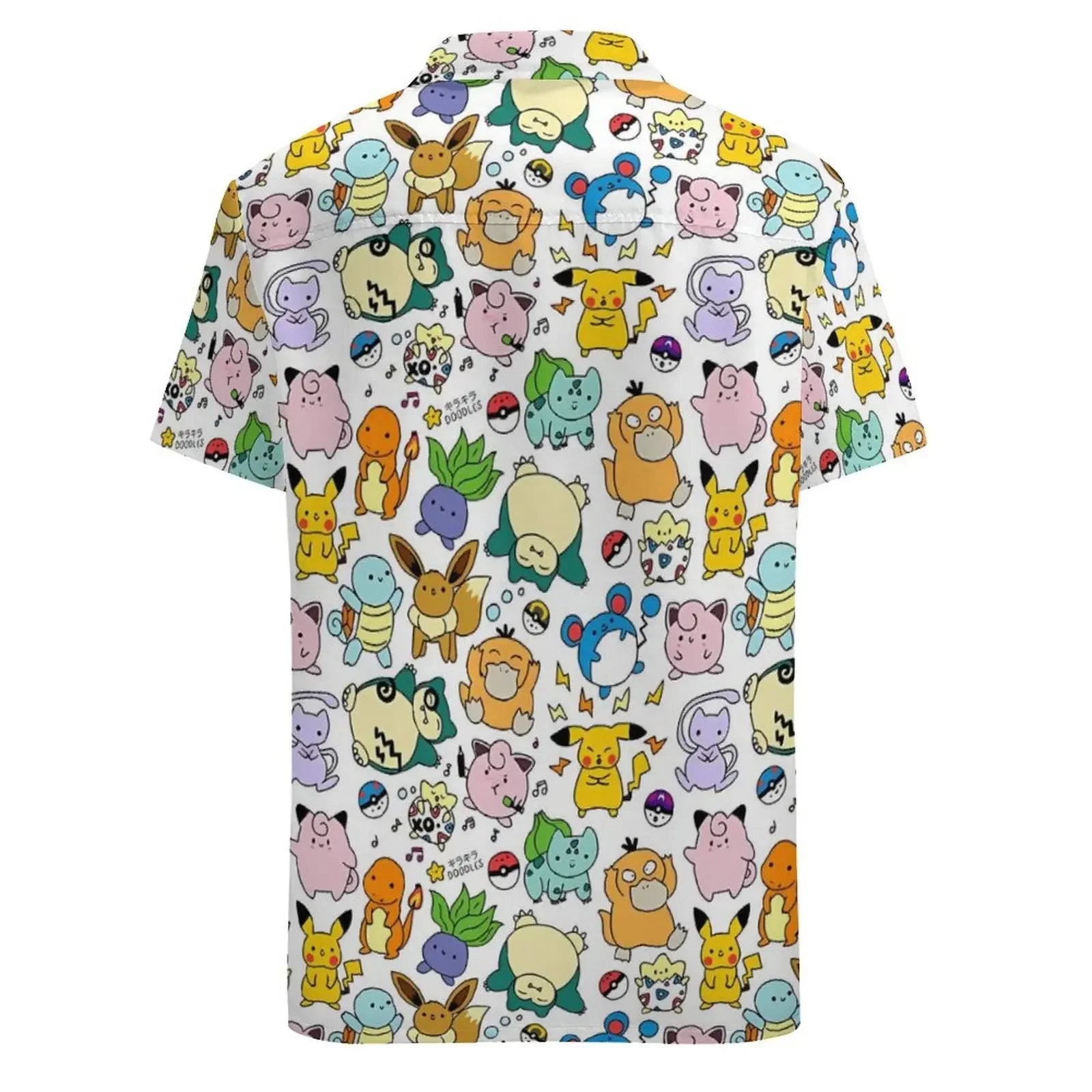 "CHOICES" - Pocket Monsters Anime All Over Printed Button Shirts