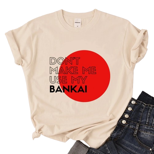 Anime - Streetwear - "BANKAI TIME" - Bleach Anime Oversized T-Shirts - Alpha Weebs
