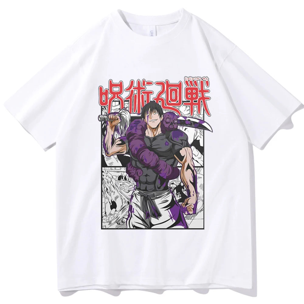 Anime - Streetwear - "UNCURSED" - Jujutsu Kaisen Fushiguro Toji Anime Oversized T-Shirts | 5 Colors - Alpha Weebs