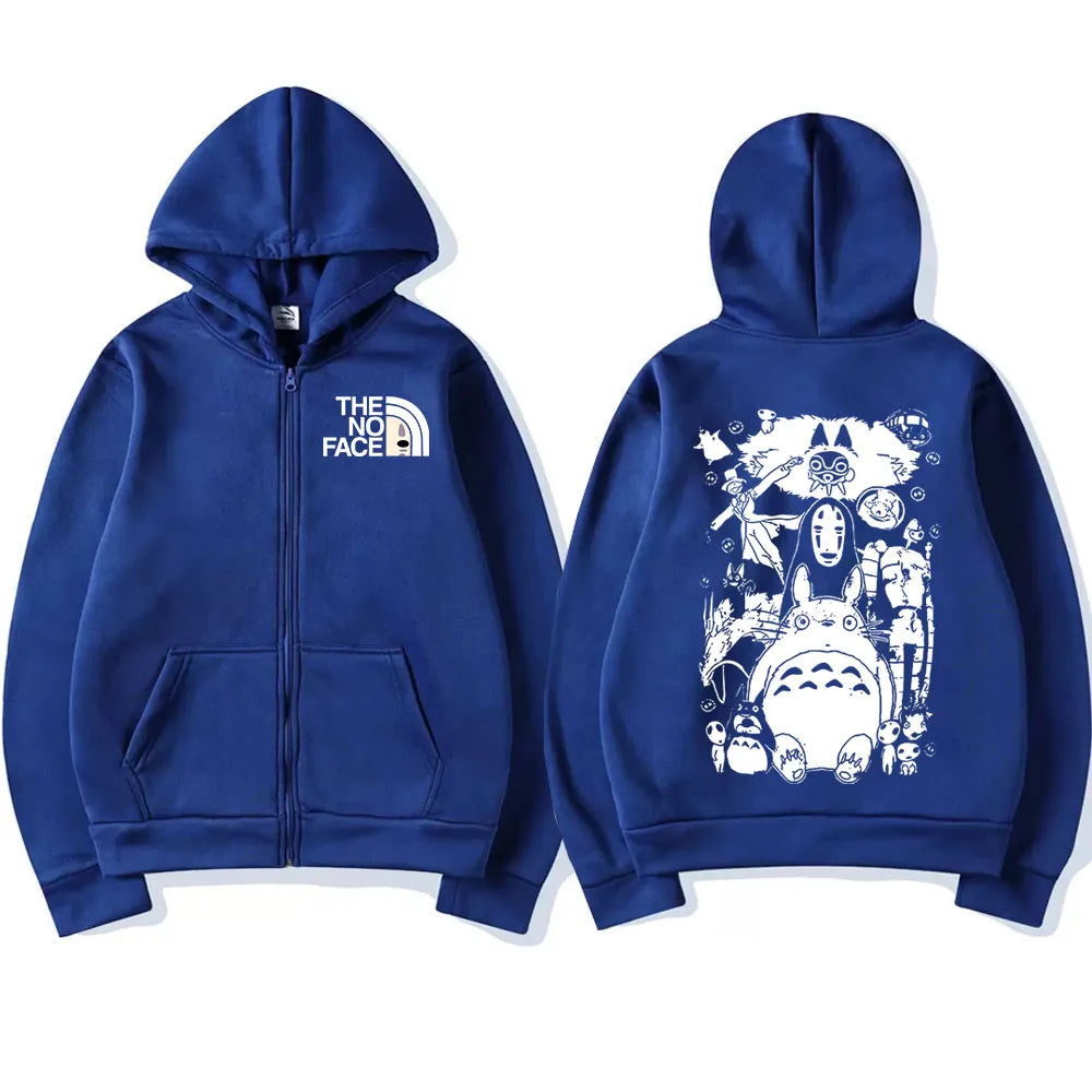 "NO FACE" - Spirited Away Anime Oversized Zipper Jackets | 5 Colors