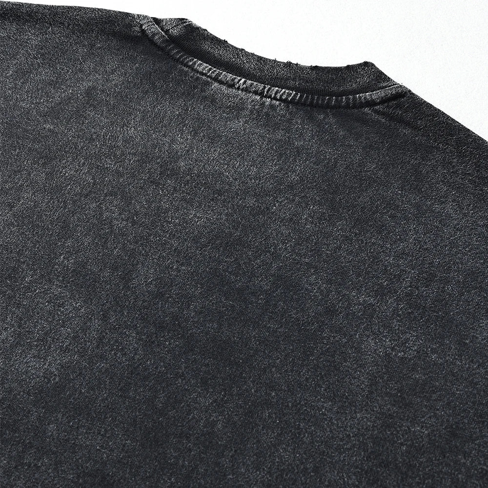 "BLANK SLATE" - Rei Ayanami - Neon Genesis Evangelion Vintage / Acid Washed Sweatshirt