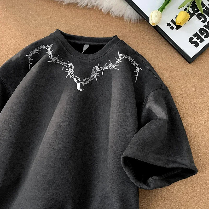 "REBEL'S EDGE" - Japanese Streetwear Anime T-Shirt