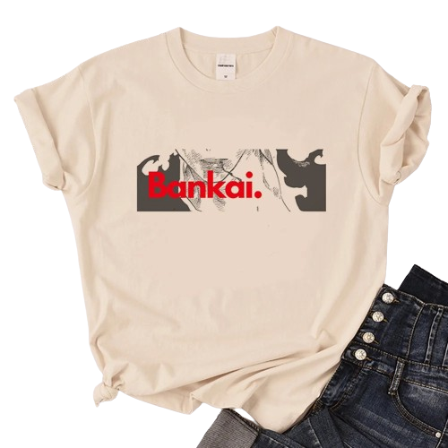 Anime - Streetwear - "BRAZEN BANKAI" - Bleach Anime Oversized T-Shirts - Alpha Weebs