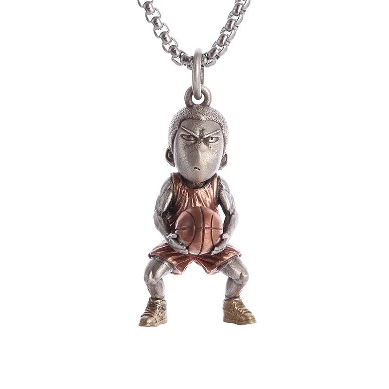 Anime - Streetwear - "HISASHI-HANAMICHI" - Slam Dunk Anime Necklaces | 2 Options - Alpha Weebs