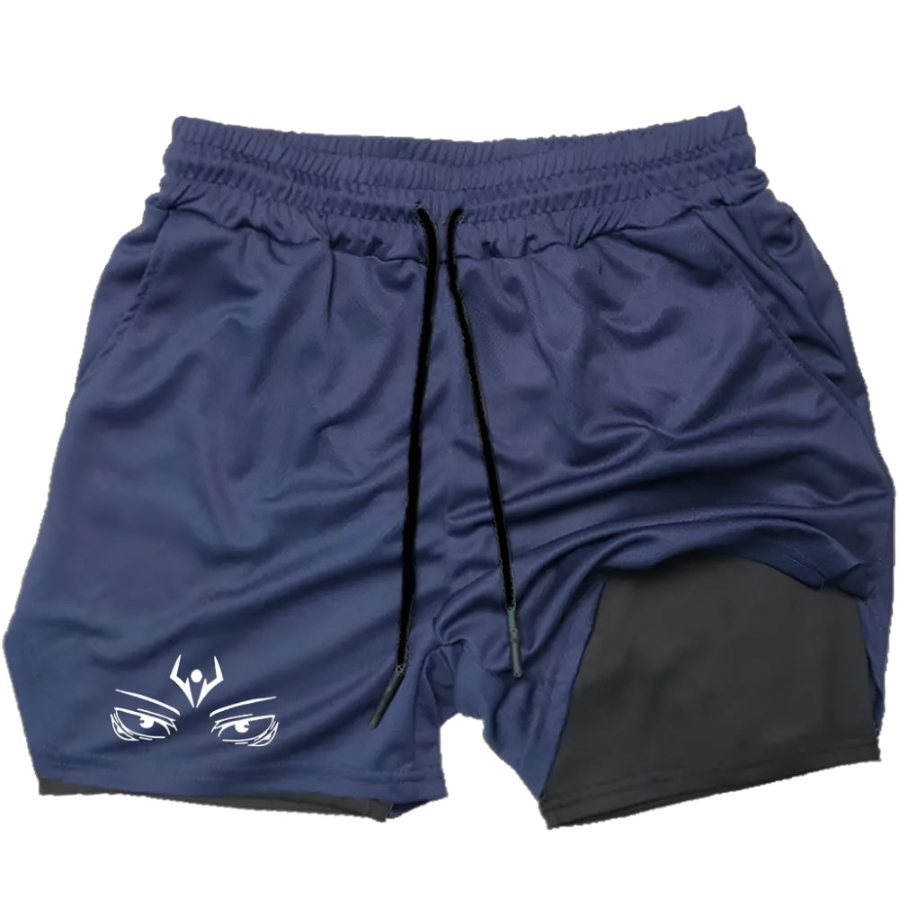 Anime - Streetwear - "THE FLAME" - Ryomen Sukuna - JJK Anime Shorts Activity Fit | 5 Options | V-2 - Alpha Weebs