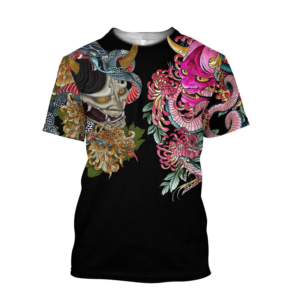 "YOKAI BLOOM" - Japanese Streetwear Anime T-Shirt | 2 Colors