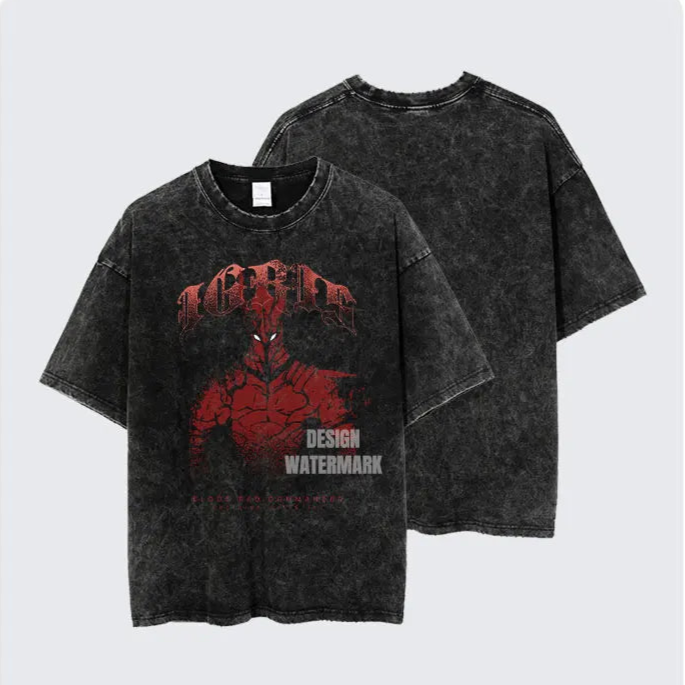 Anime - Streetwear - "DISTRESSED IGRIS" - Igris - Solo Leveling Anime Vintage / Acid washed T-Shirt - Alpha Weebs