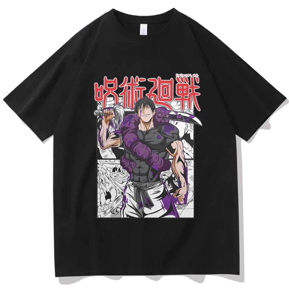 Anime - Streetwear - "UNCURSED" - Jujutsu Kaisen Fushiguro Toji Anime Oversized T-Shirts | 5 Colors - Alpha Weebs