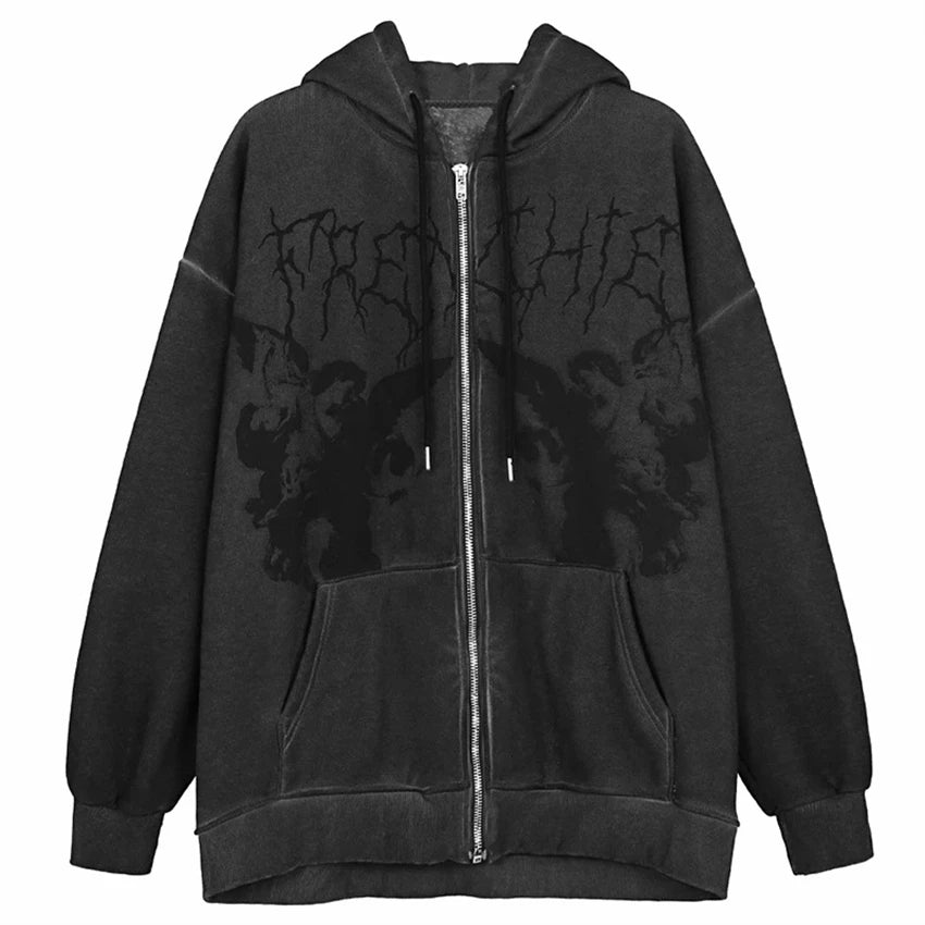 "FALLEN ANGEL" - Japanese Streetwear Anime Oversized Hoodie | 3 Colors