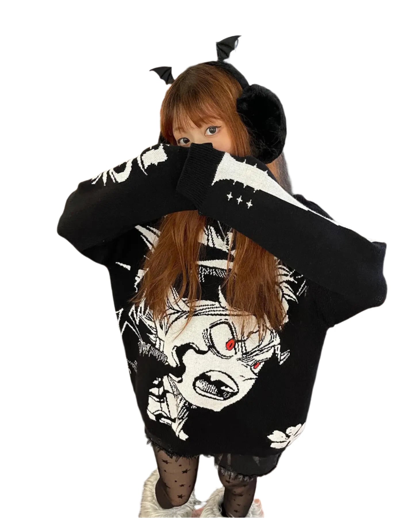 Anime - Streetwear - "ANTI-MAGIC" - Asta Staria - Black Clover Anime Sweater - Alpha Weebs