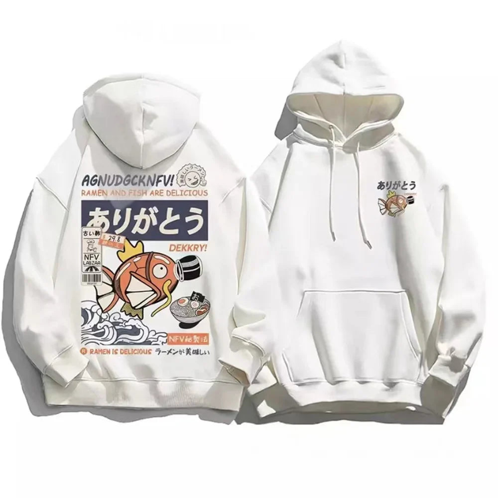 "MAGIKARP" - Pocket Monsters Anime Oversized Hoodie | 4 Colors