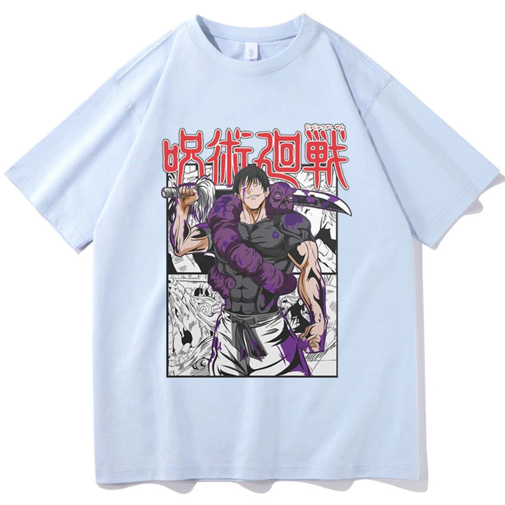 Anime - Streetwear - "UNCURSED" - Jujutsu Kaisen Fushiguro Toji Anime Oversized T-Shirts | 5 Colors - Alpha Weebs