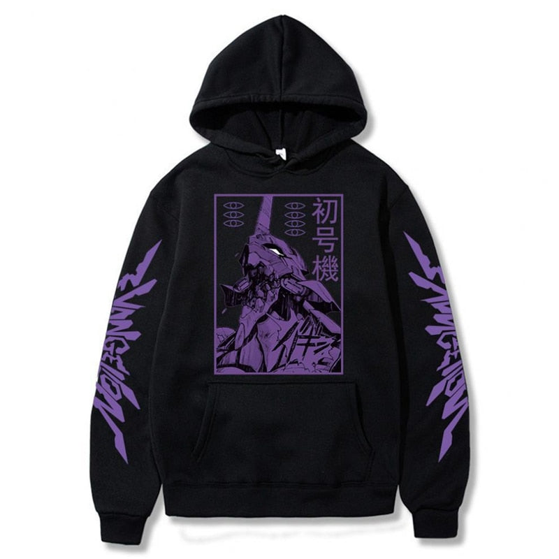 Anime - Streetwear - "EVA-UNIT 1" - Neon Genesis Evangelion Anime Hoodies | 5 Colors - Alpha Weebs