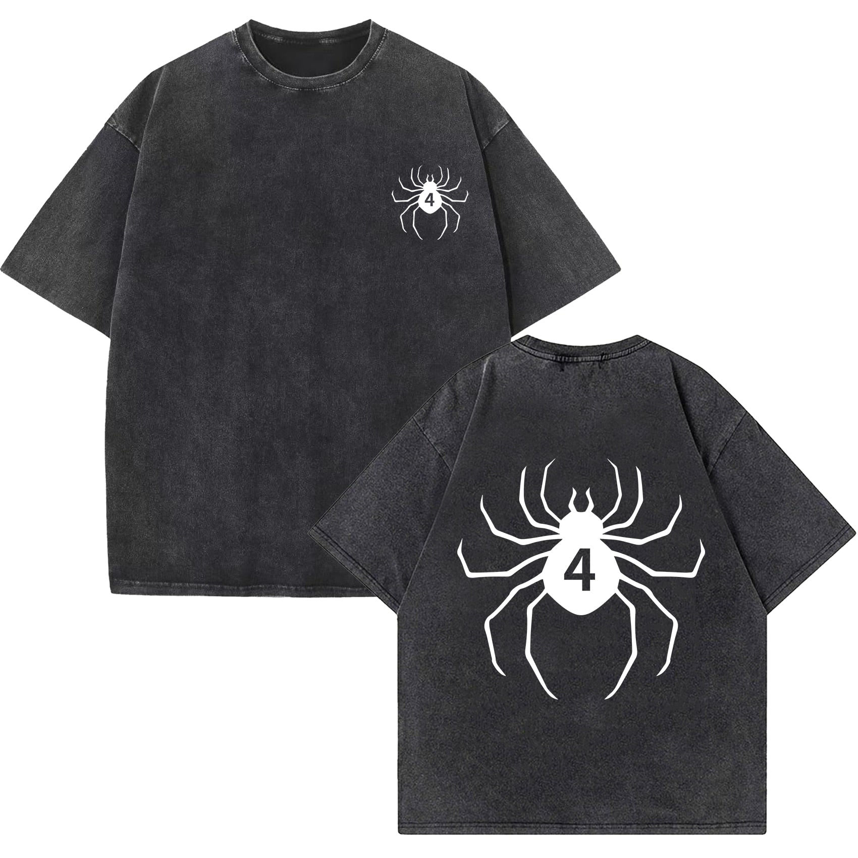 Anime - Streetwear - "CHROLLO LUCILFER" - Vintage / Acid Washed Hunter X Hunter Anime Oversized T-Shirts - Alpha Weebs