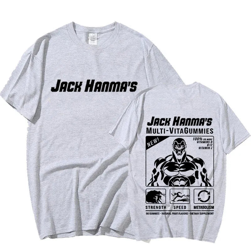 Anime - Streetwear - "ROID RAGE" - Jack Hanma - Baki Anime Oversized T-Shirts | 8 Colors - Alpha Weebs