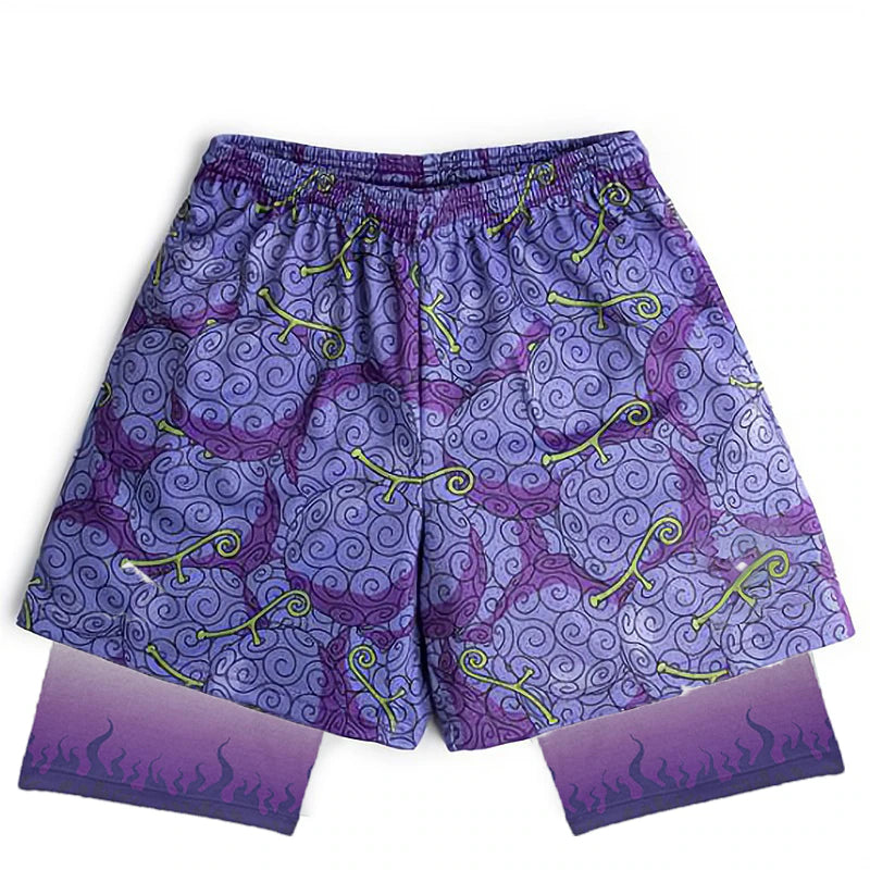 Devil Fruit - One Piece Anime Shorts Activity Fit