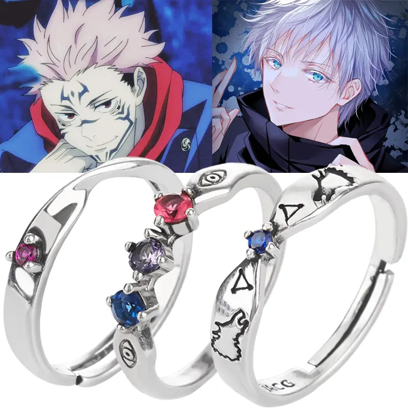 Anime - Streetwear - "CURSES & BLESSINGS" - Jujutsu Kaisen Anime Rings | 3 Options - Alpha Weebs