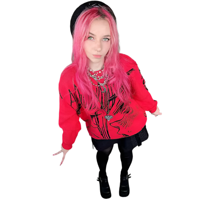 Anime - Streetwear - "CONTROL FREAK" - Makima + Denji - Chainsaw Man Anime Sweater - Alpha Weebs