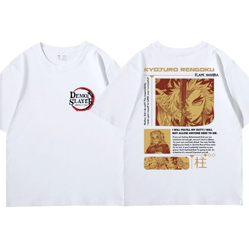 "FLAMER" - Rengoku - Demon Slayer Anime Oversized T-Shirts | 4 Colors