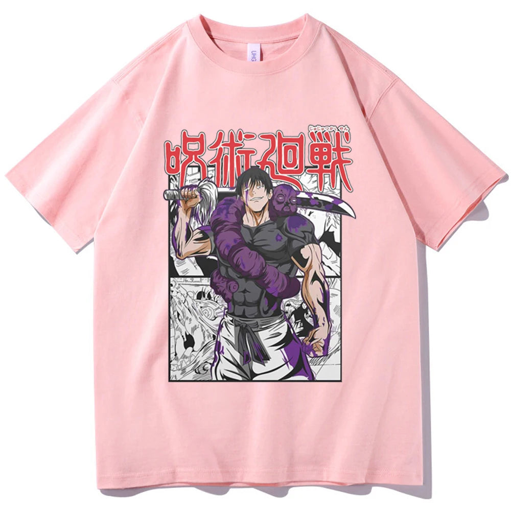 Anime - Streetwear - "UNCURSED" - Jujutsu Kaisen Fushiguro Toji Anime Oversized T-Shirts | 5 Colors - Alpha Weebs