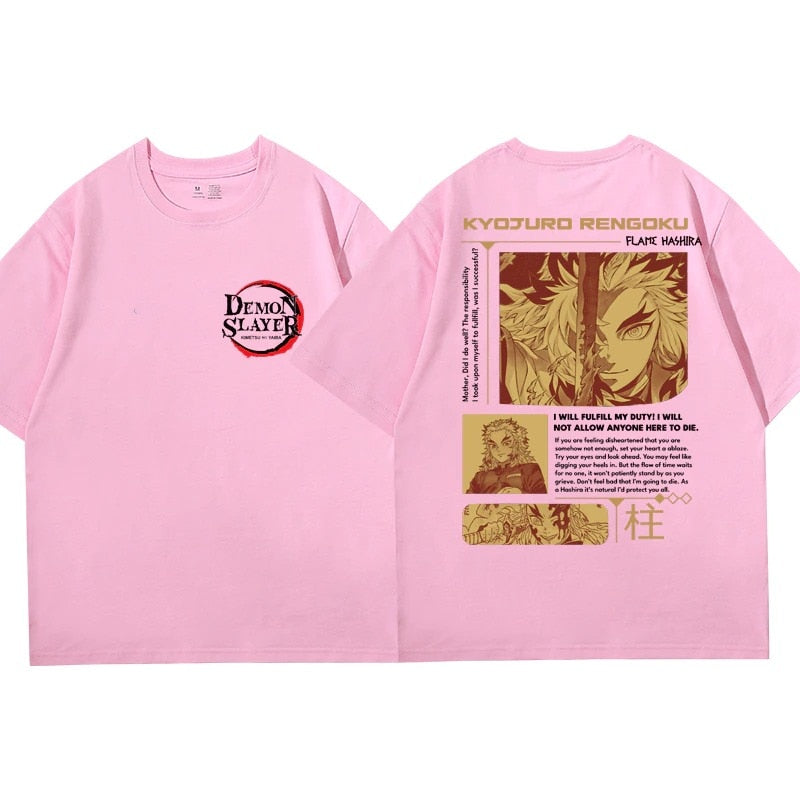 "FLAMER" - Rengoku - Demon Slayer Anime Oversized T-Shirts | 4 Colors