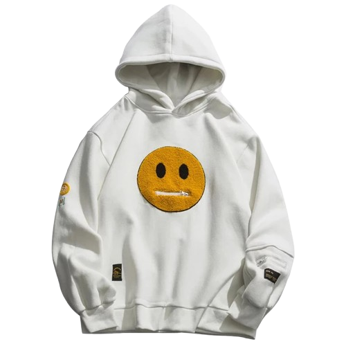 "ANTI-SMILEY" - Japanese Streetwear Anime Hoodie | 2 Colors