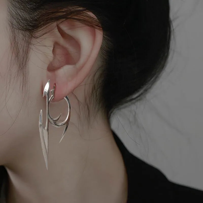 Anime - Streetwear - "THE ULTRA PUNK-OUT" - Cyberpunk Anime Earrings | 2 options - Alpha Weebs