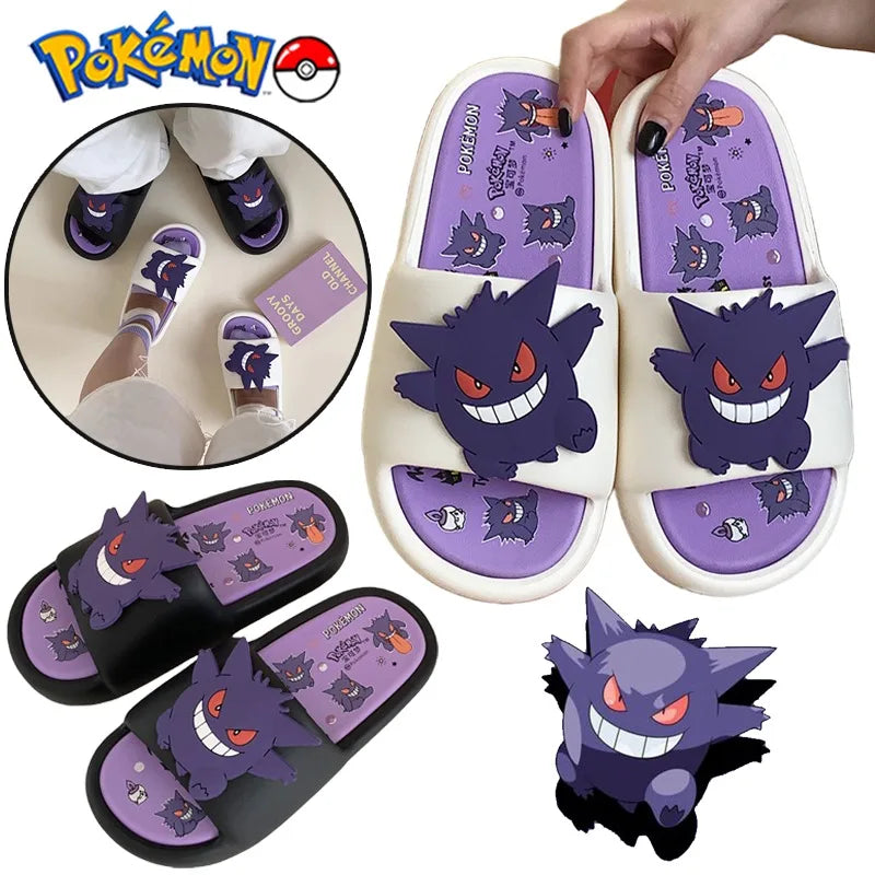 "HAUNTING HUES" - Genga - Pocket Monsters Anime Flip Flop | 2 Option