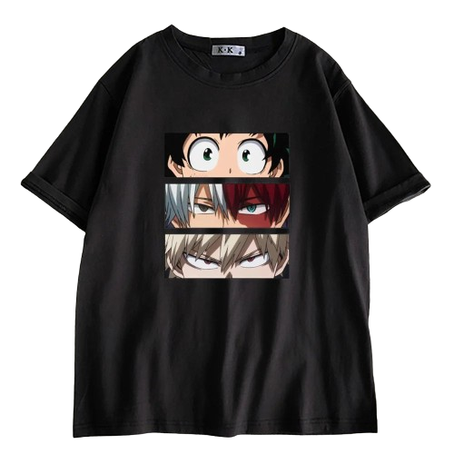 Anime - Streetwear - "HEROES RISE" - My Hero Academia Anime Oversized T-Shirts | V-2 | 5 Colors - Alpha Weebs