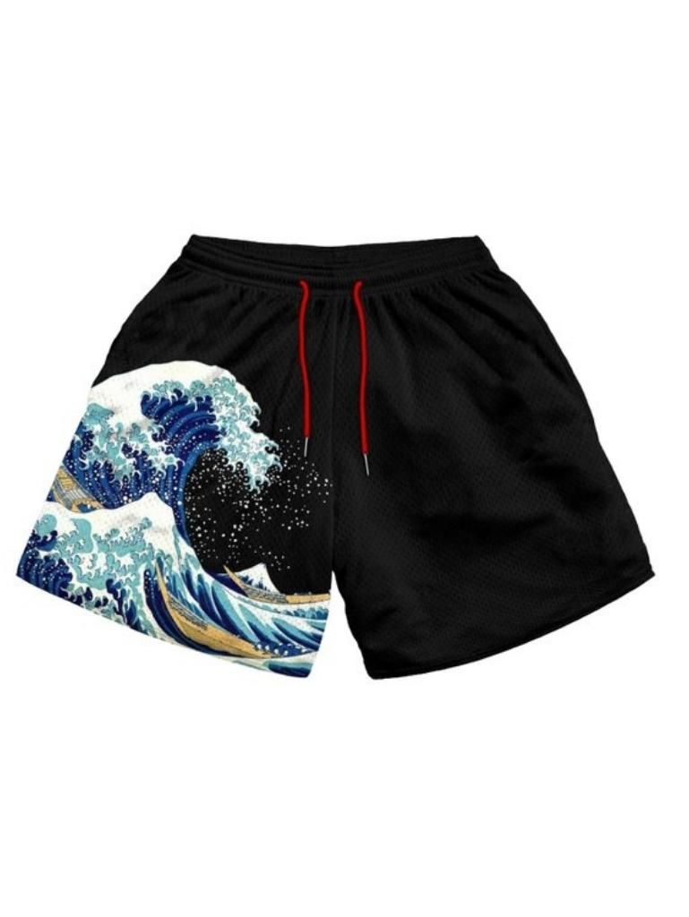 Anime - Streetwear - WAVE SHORTS - Alpha Weebs