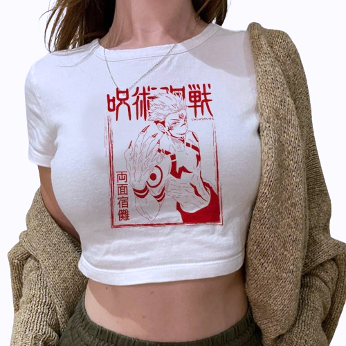 "MALEVOLENT KITCHEN" - Jujutsu Kaisen Ryomen Sukuna Anime Crop Top