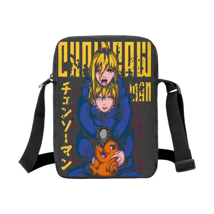 Anime - Streetwear - "POWER PLAY" - Denji-Power - Chainsaw Man Anime Crossbody Bag - Alpha Weebs