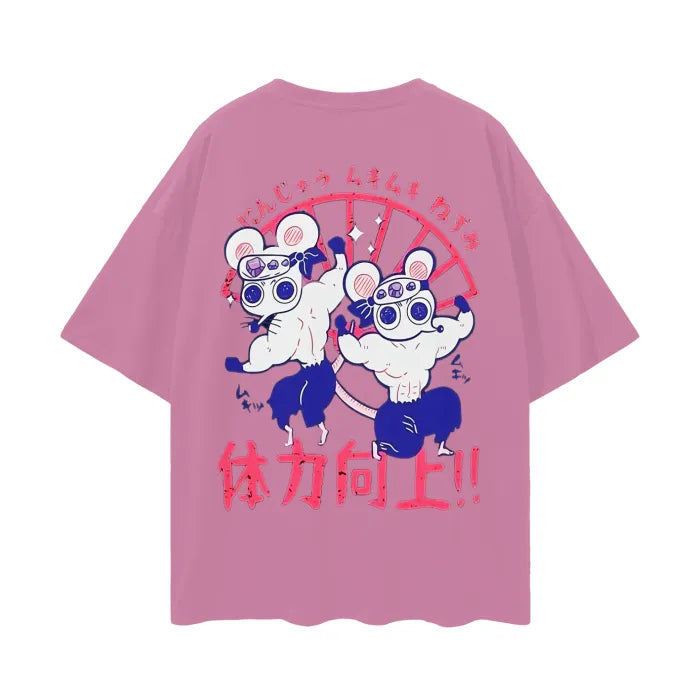 "MUSCLE MICE" - Slayer Corps Anime Oversized T-Shirts | 5 Colors