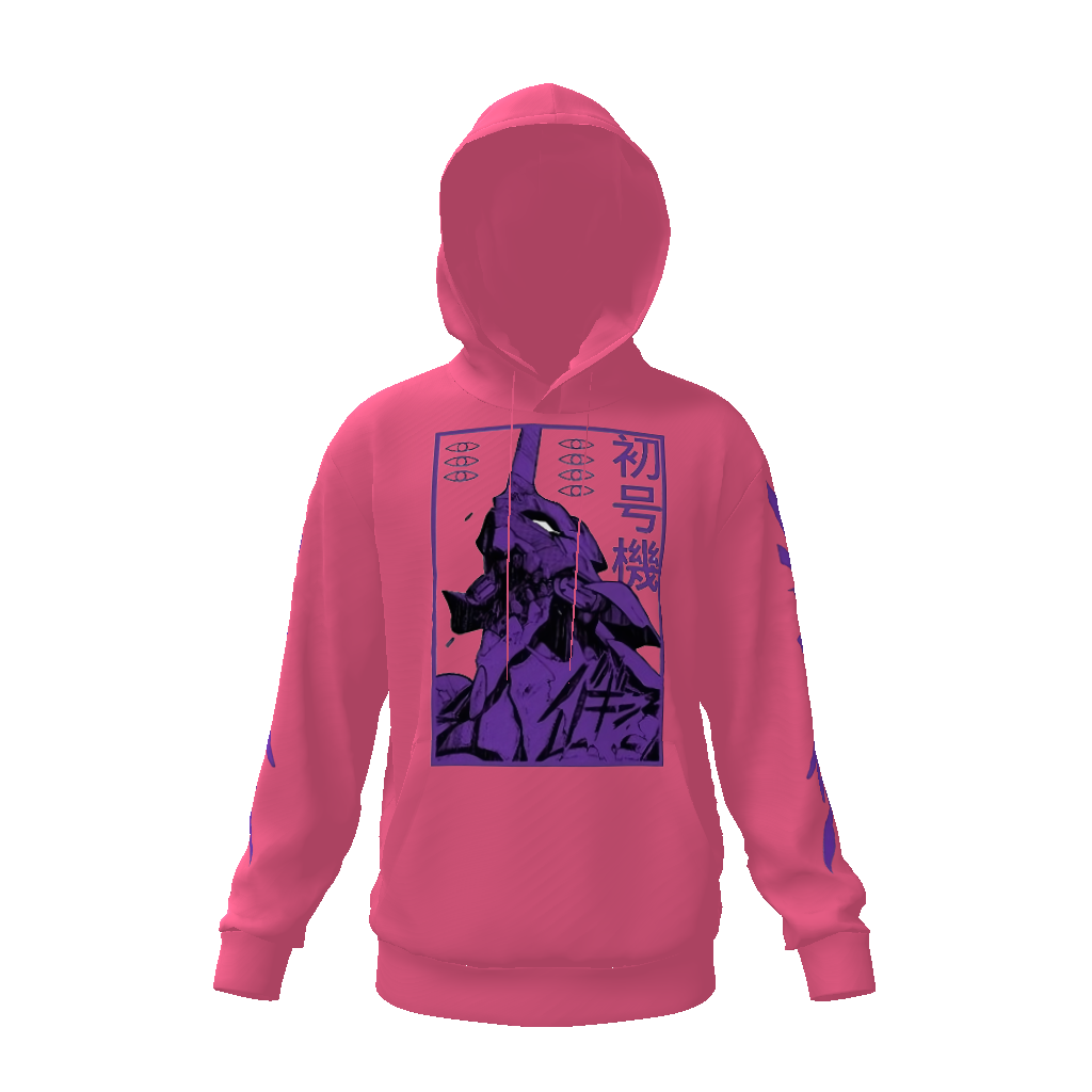 Anime - Streetwear - "EVA-UNIT 1" - Neon Genesis Evangelion Anime Hoodies | 5 Colors - Alpha Weebs